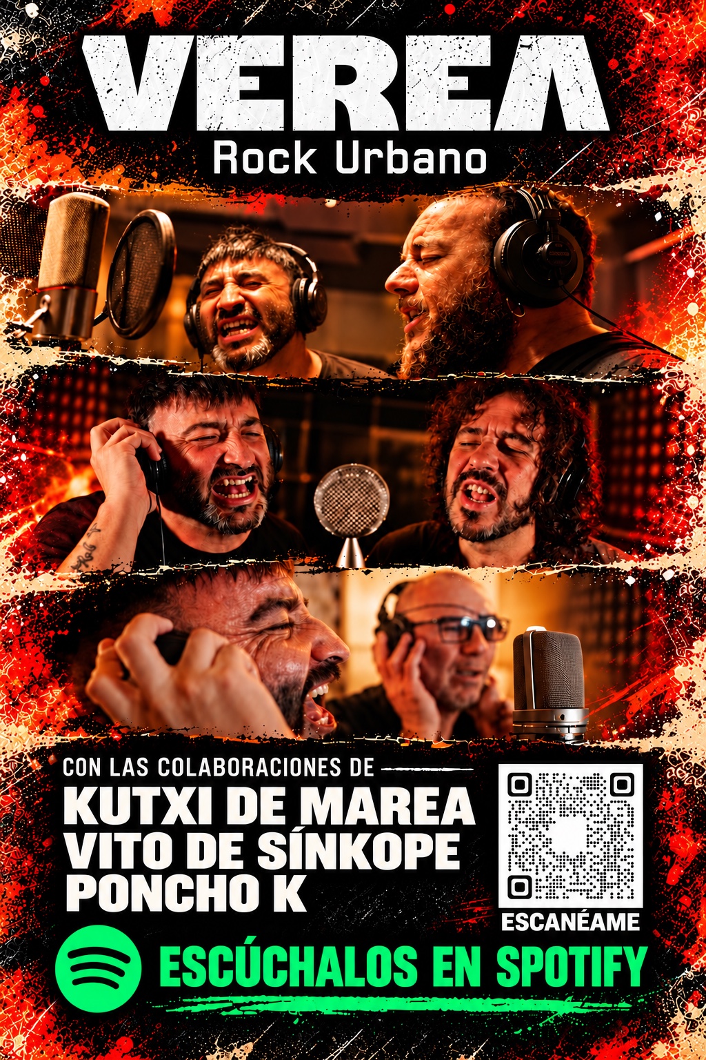 Verea compartiendo sesiones de estudio con Kutxi Romero, Vito de Sínkope y Poncho K